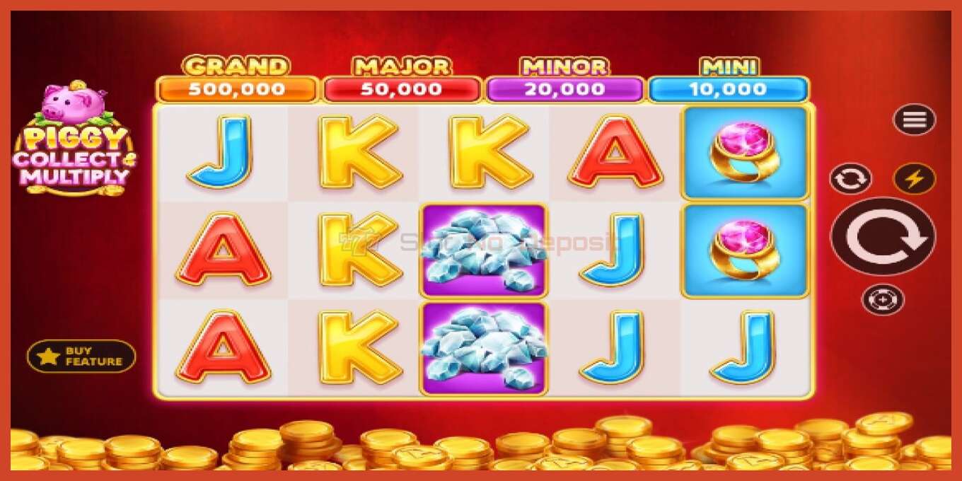 Slot скриншоту: Piggy Collect & Multiply депозит жок, саны - 1