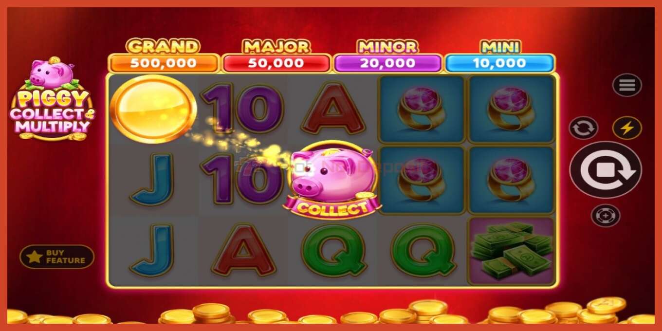 Slot скриншоту: Piggy Collect & Multiply депозит жок, саны - 2