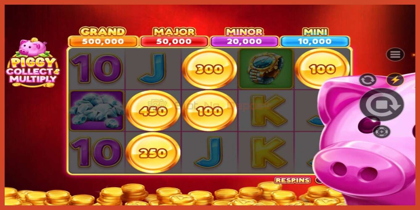 Slot скриншоту: Piggy Collect & Multiply депозит жок, саны - 4