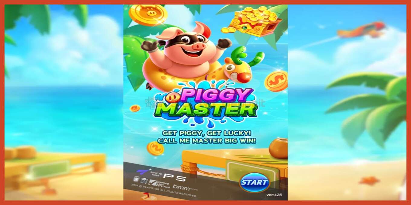 Slot screenshot: Piggy Master no deposit, number - 1