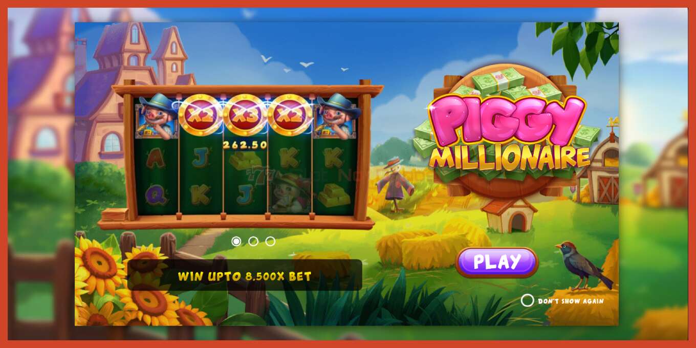 Slot screenshot: Piggy Millionaire no deposit, number - 1