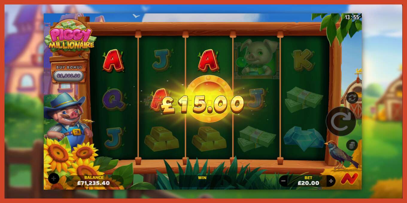 Slot screenshot: Piggy Millionaire no deposit, number - 4