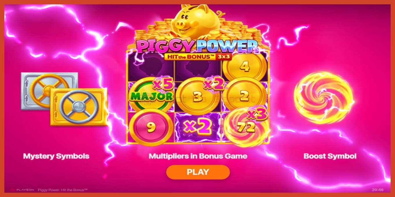 Slot skrinshoti: Piggy Power depozit yoq, raqam - 1