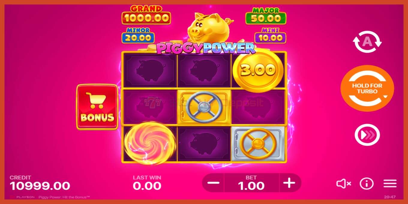 Slot skrinshoti: Piggy Power depozit yoq, raqam - 2