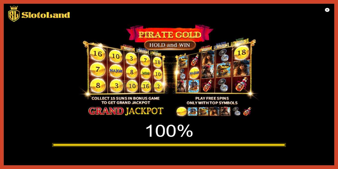 Slot screenshot: Pirate Gold Hold and Win bez depozita, broj - 1