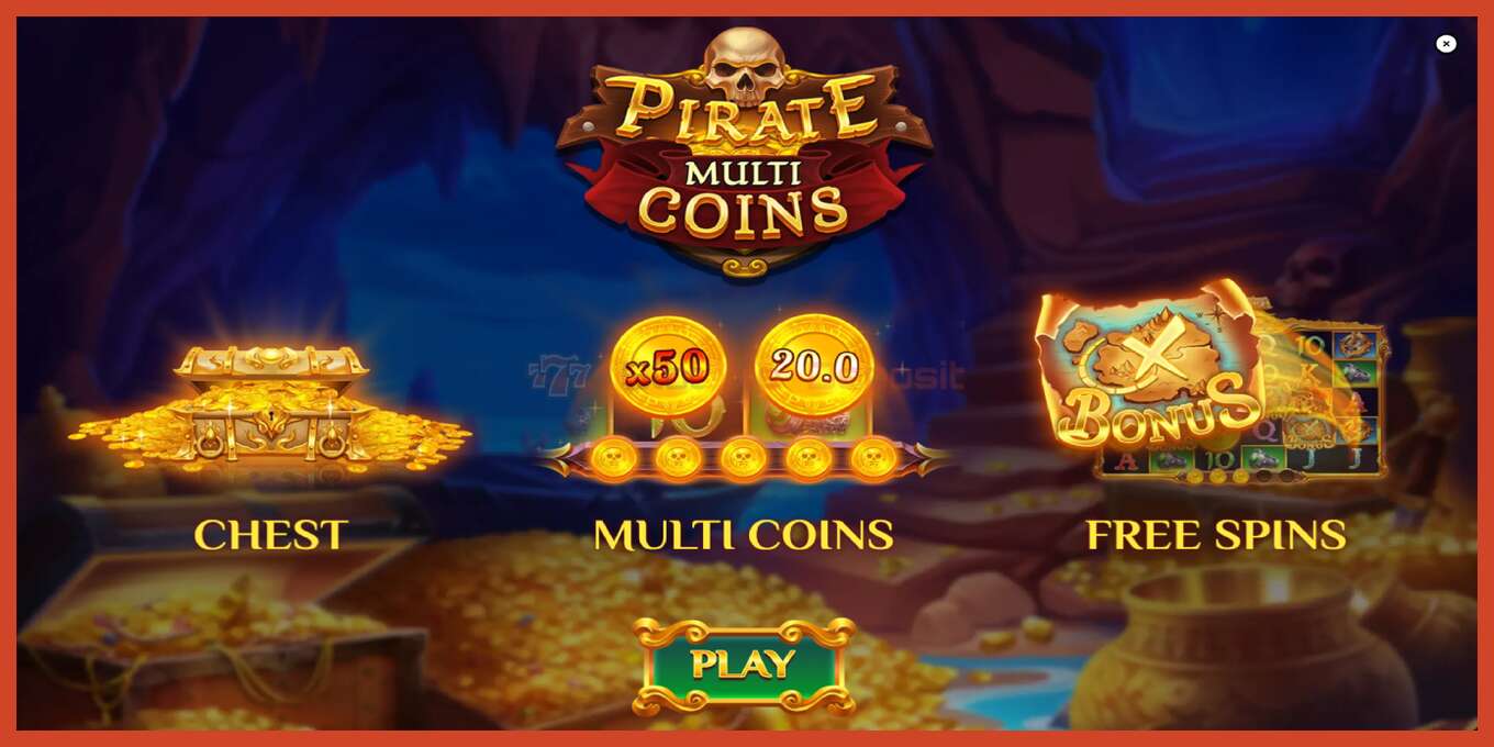 Tangkapan skrin slot: Pirate Multi Coins tiada deposit, nombor - 1