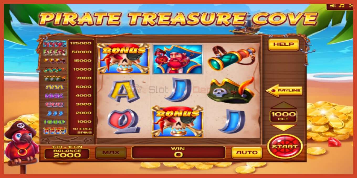 Slot screenshot: Pirate Treasure Cove Pull Tabs no deposit, number - 4