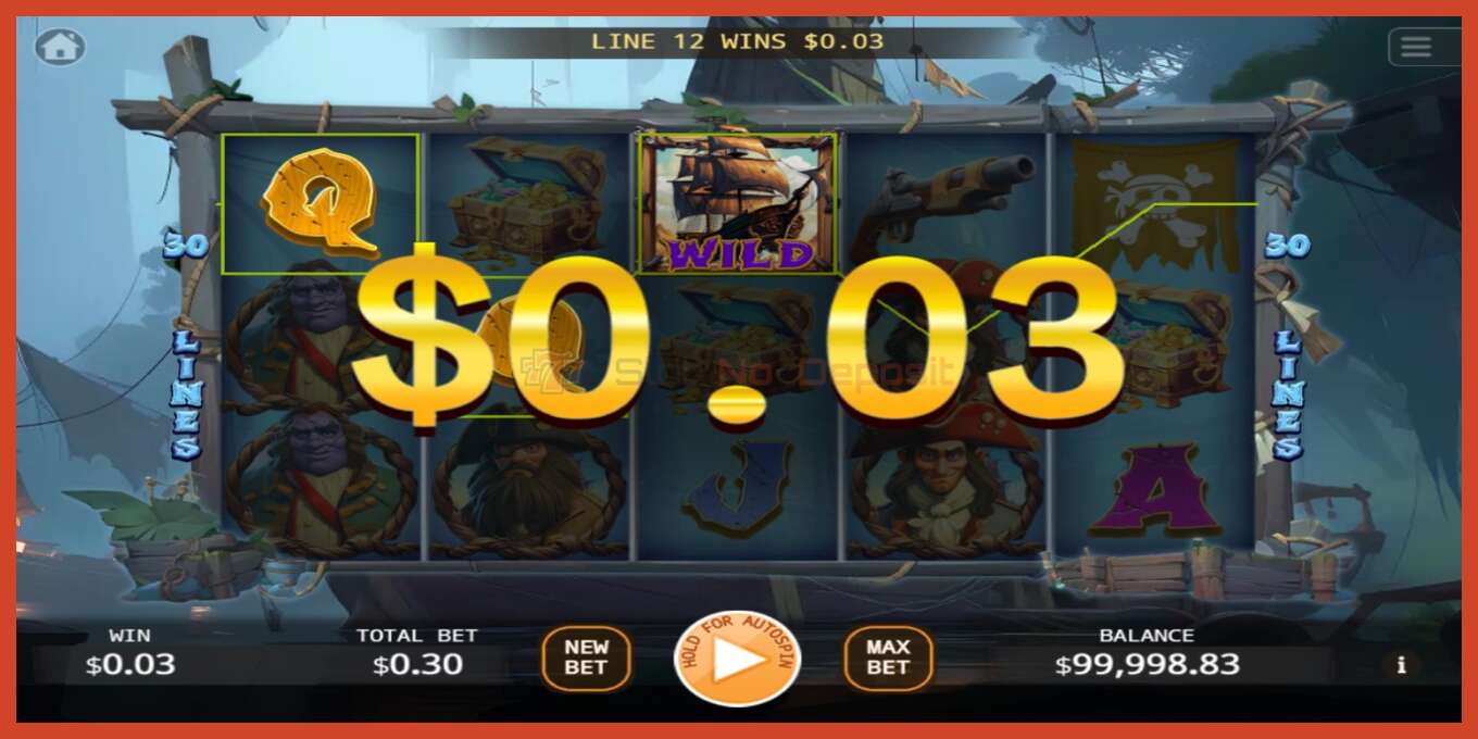 Slot screenshot: Pirates Treasure Quest no deposit, number - 2