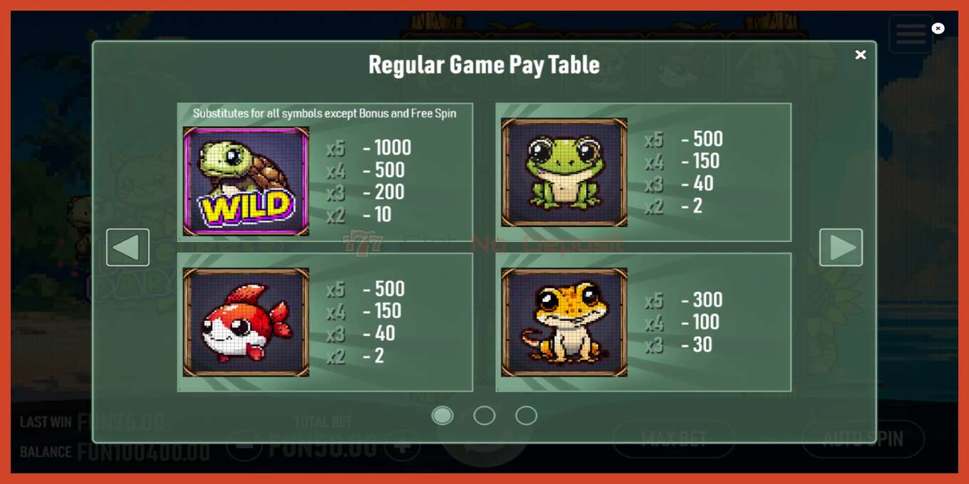 Slot screenshot: Pixel Pets Paradise no deposit, number - 5