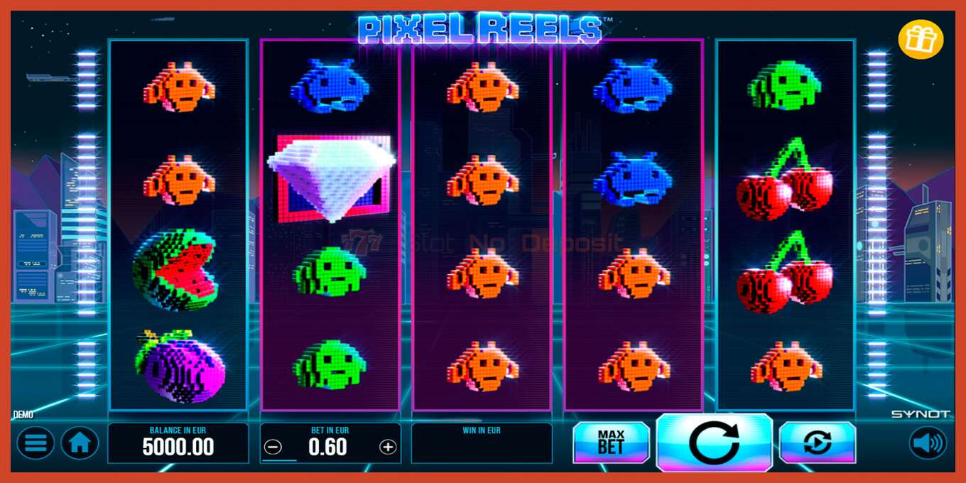 Slot ekran görüntüsü: Pixel Reels depozit yoxdur, nömrə - 1