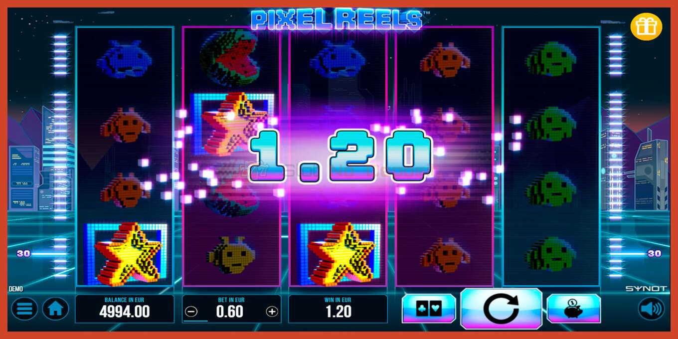 Slot screenshot: Pixel Reels no deposit, number - 2