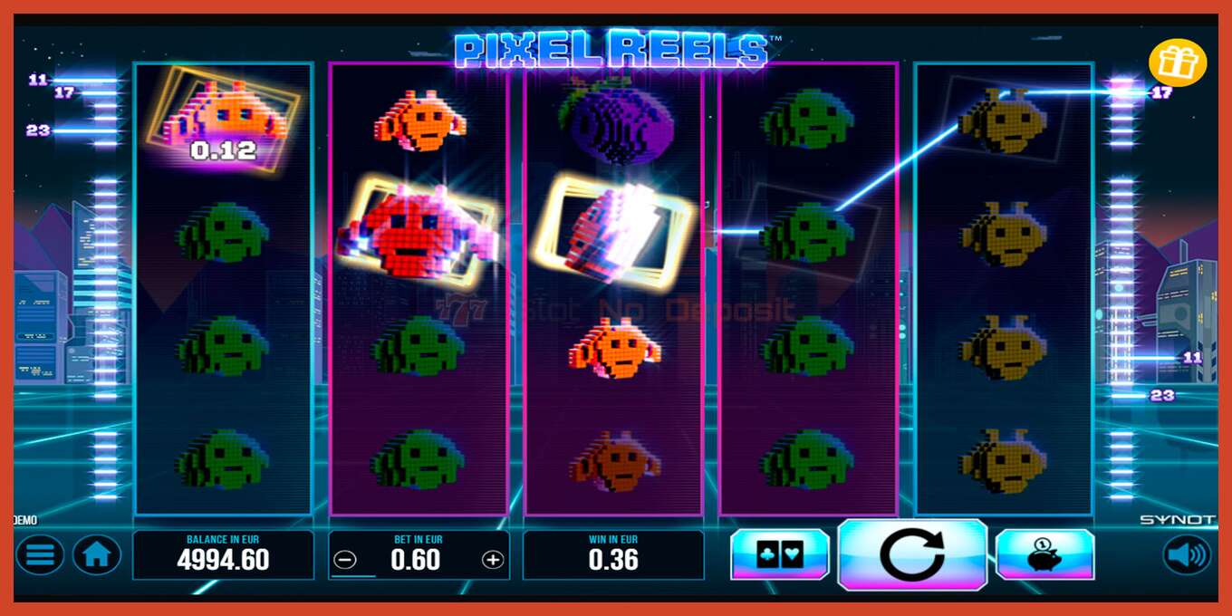 Slot ekran görüntüsü: Pixel Reels depozit yoxdur, nömrə - 3