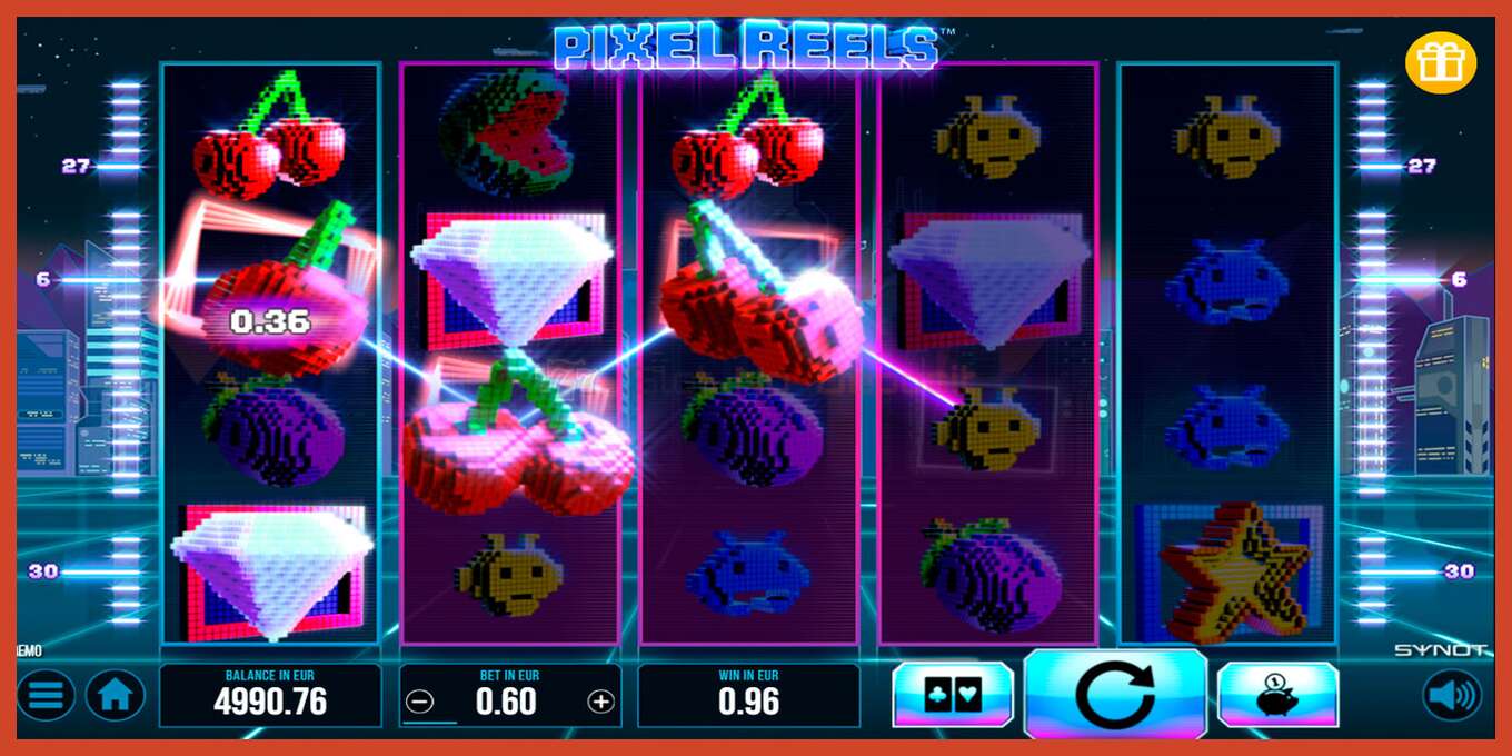 Slot screenshot: Pixel Reels no deposit, number - 5