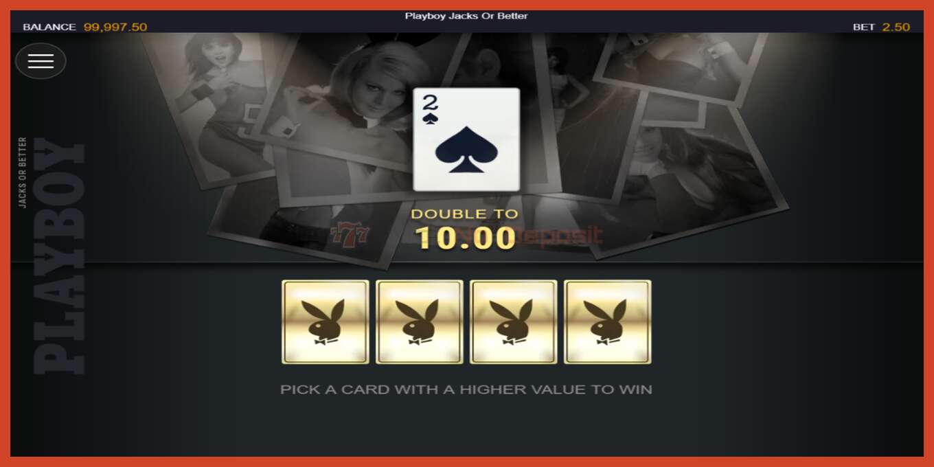 Slot screenshot: Playboy Jacks or Better no deposit, number - 4