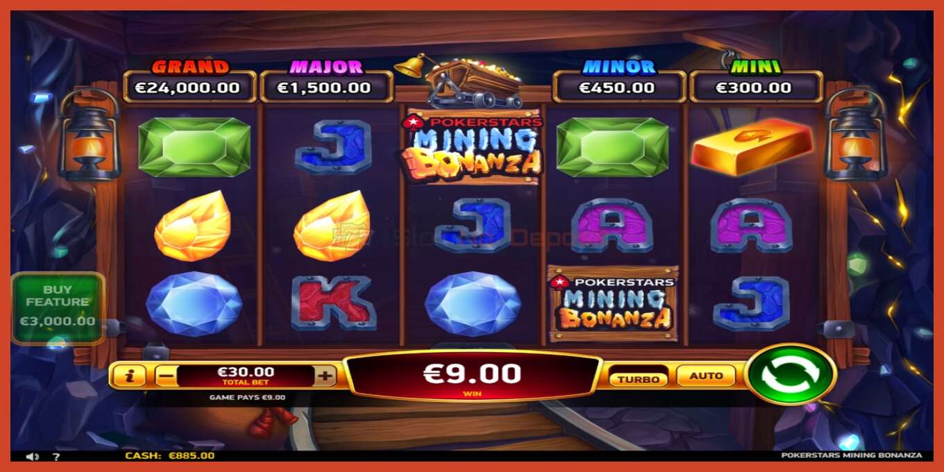 Slot screenshot: Pokerstars Mining Bonanza no deposit, number - 3