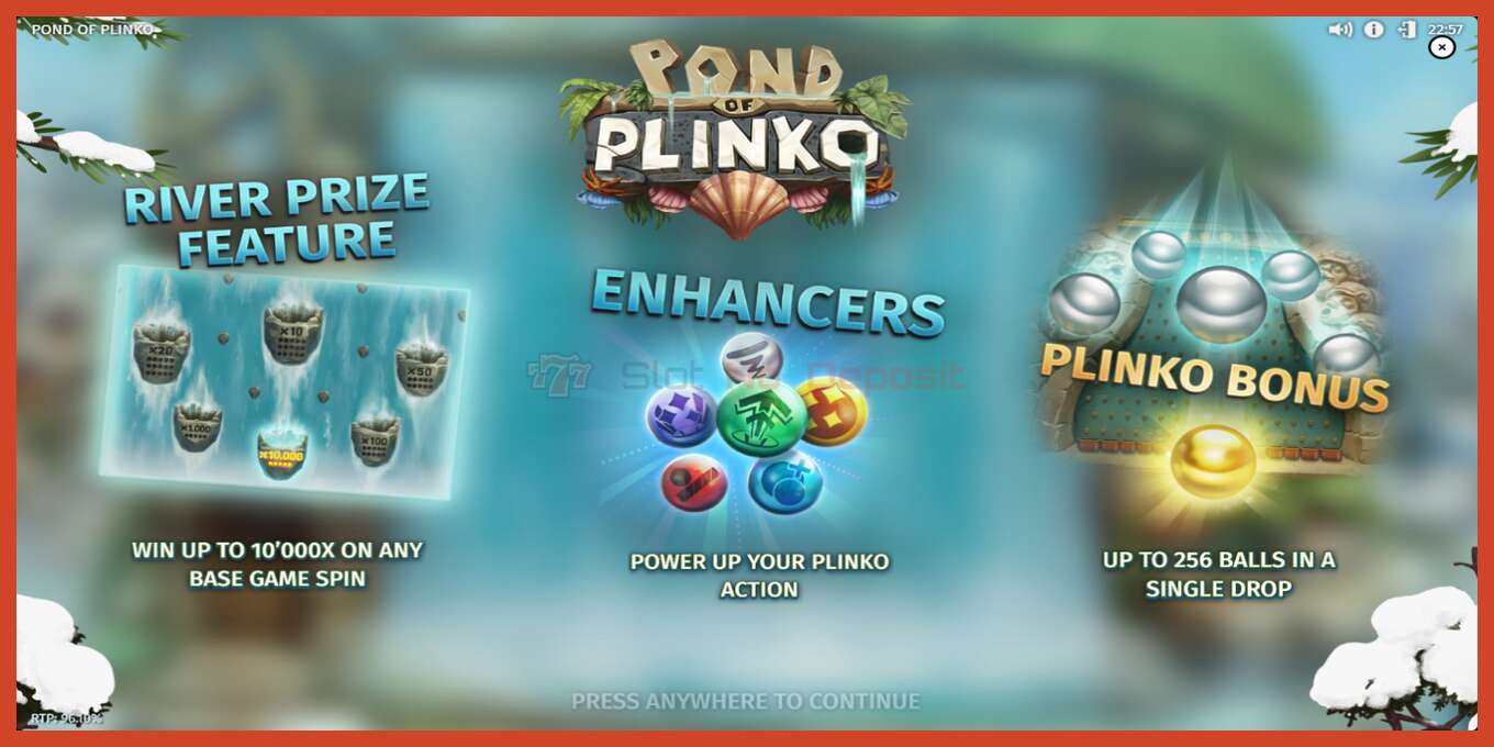 Slot screenshot: Pond of Plinko no deposit, number - 2