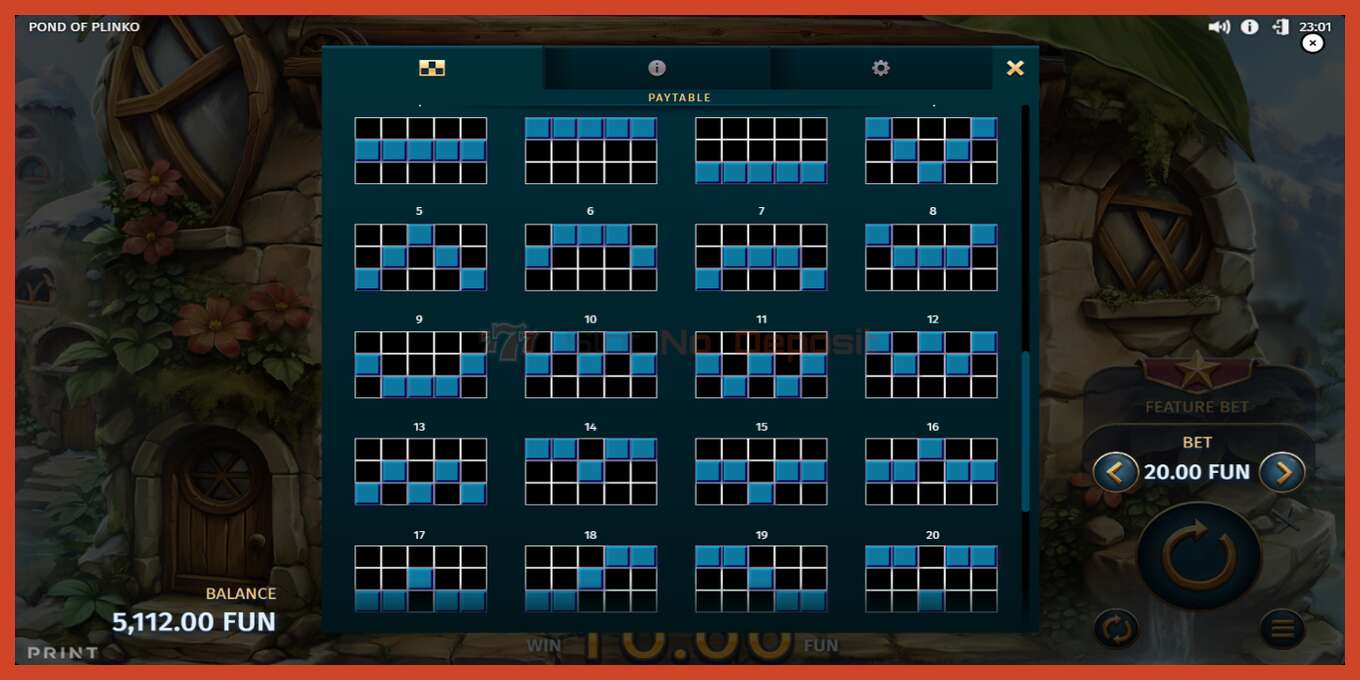 Slot screenshot: Pond of Plinko no deposit, number - 7