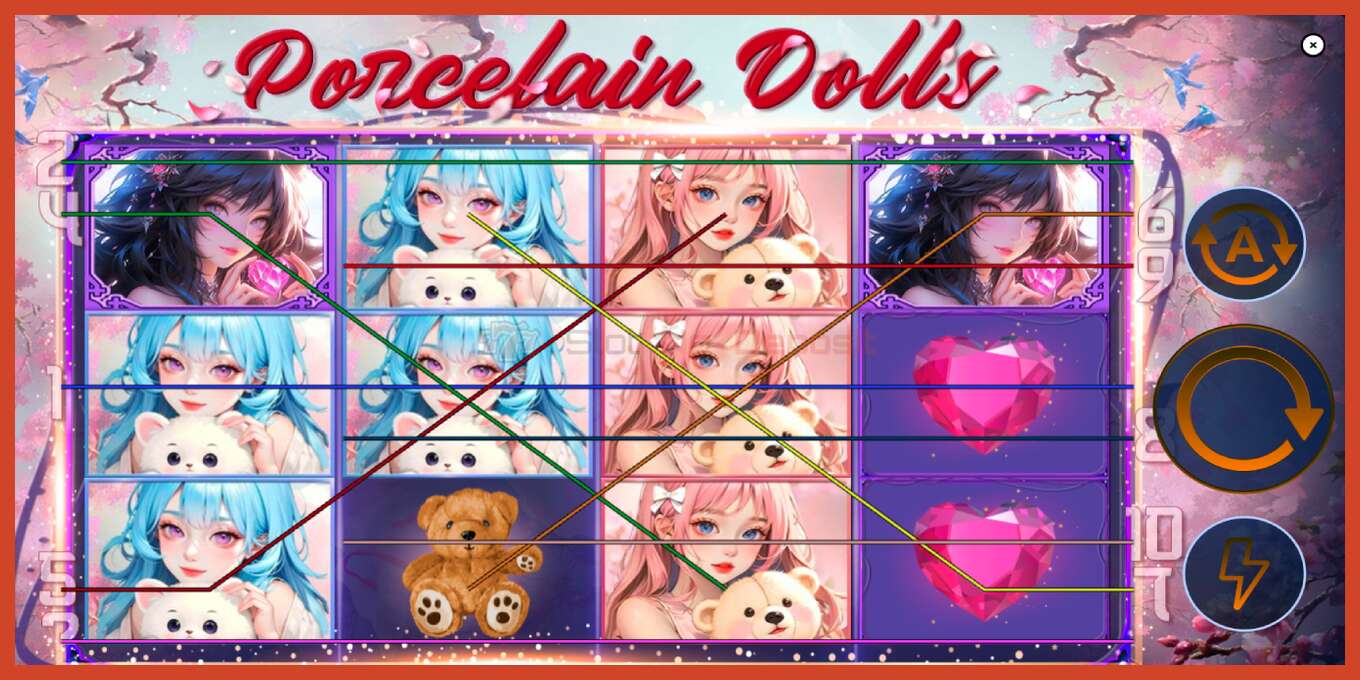 Slot screenshot: Porcelain Dolls no deposit, number - 2