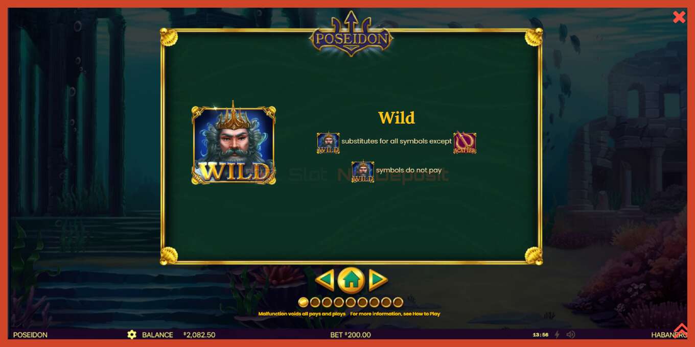 Slot screenshot: Poseidon no deposit, number - 5