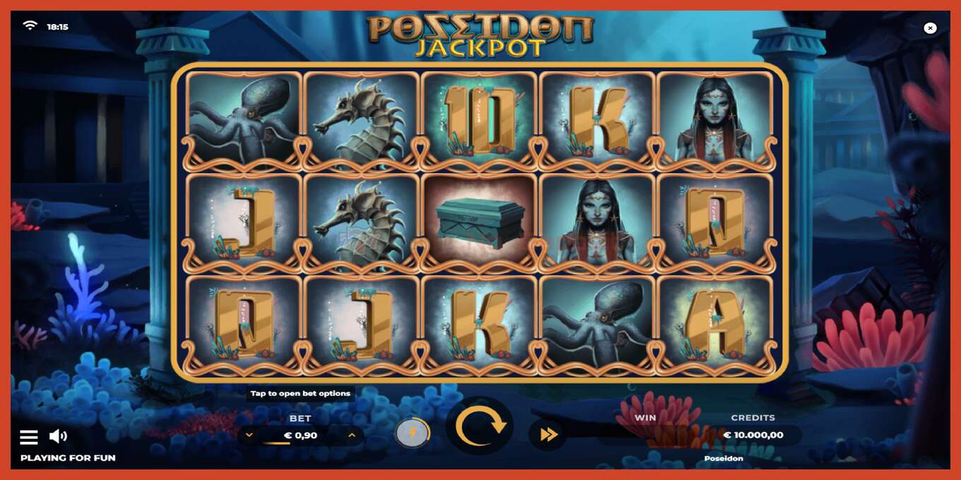 Zrzut ekranu slotu: Poseidon Jackpot bez depozytu, numer - 1