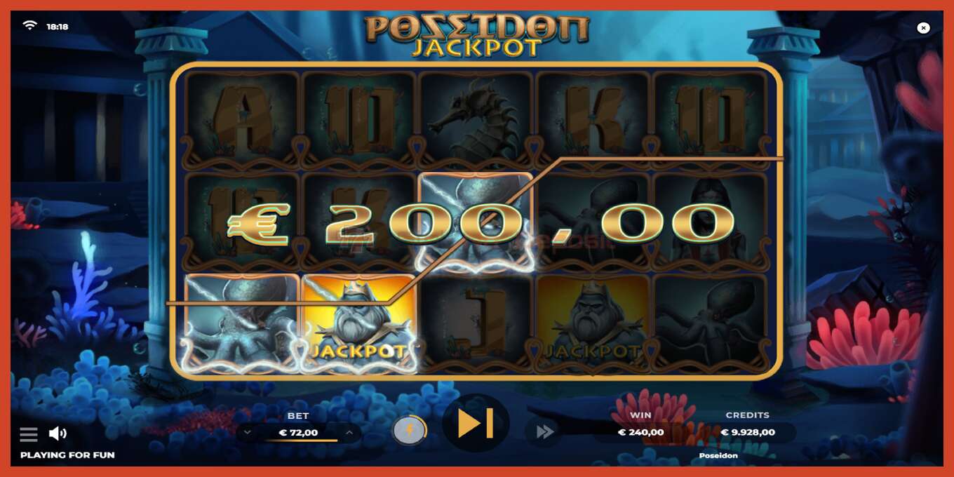 Zrzut ekranu slotu: Poseidon Jackpot bez depozytu, numer - 2