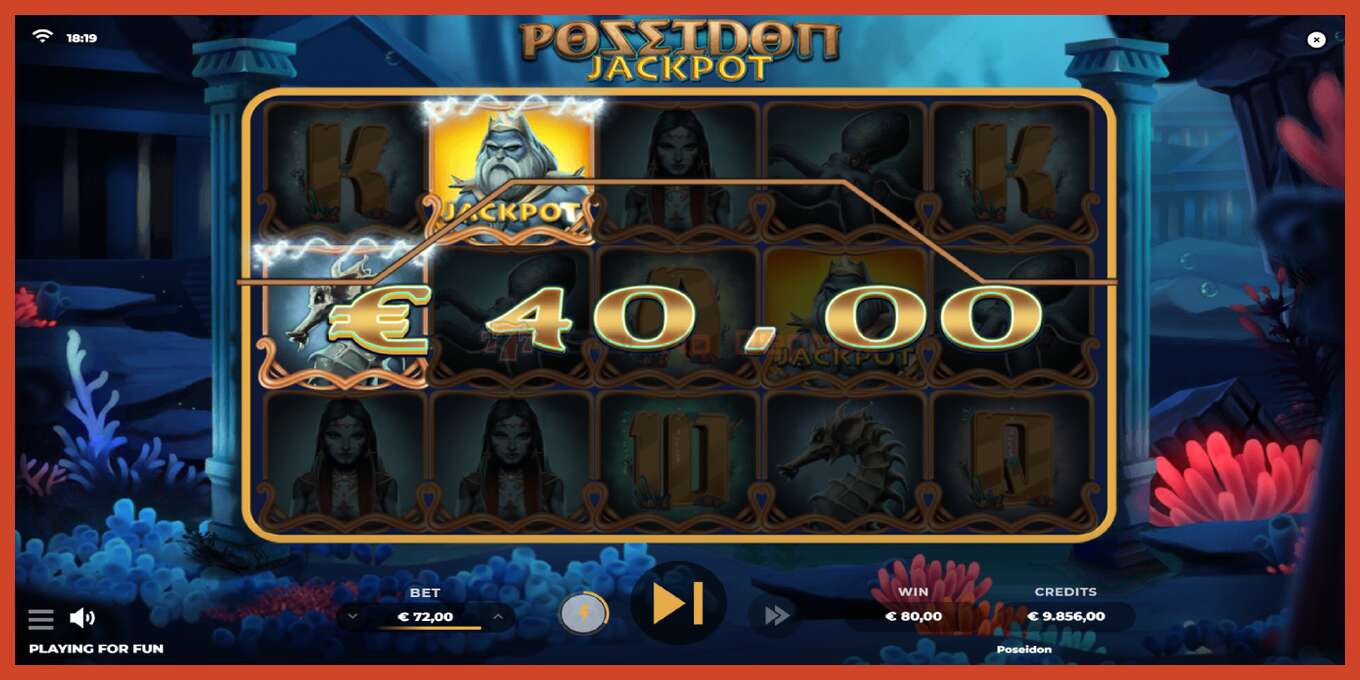 Zrzut ekranu slotu: Poseidon Jackpot bez depozytu, numer - 4