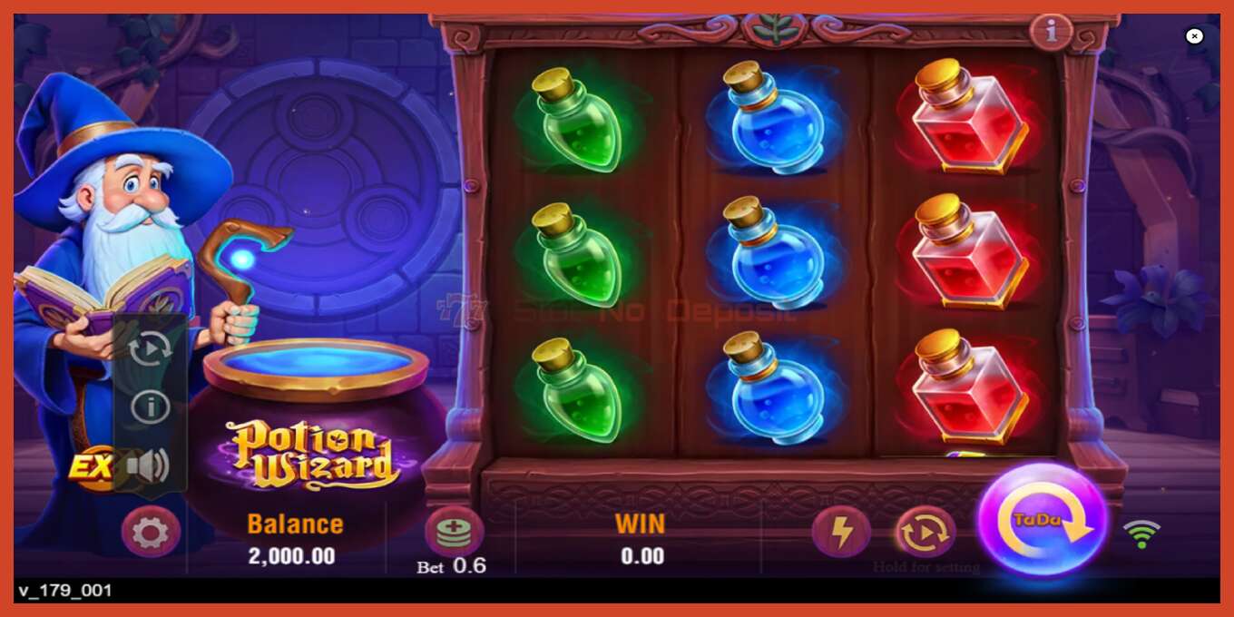 Slot තිර රුවක්: Potion Wizard තැන්පතු නැත, අංකය - 2