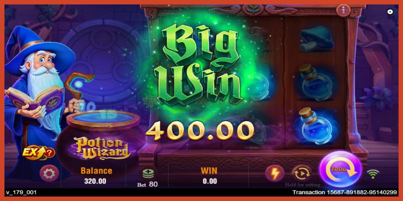 Slot තිර රුවක්: Potion Wizard තැන්පතු නැත, අංකය - 4