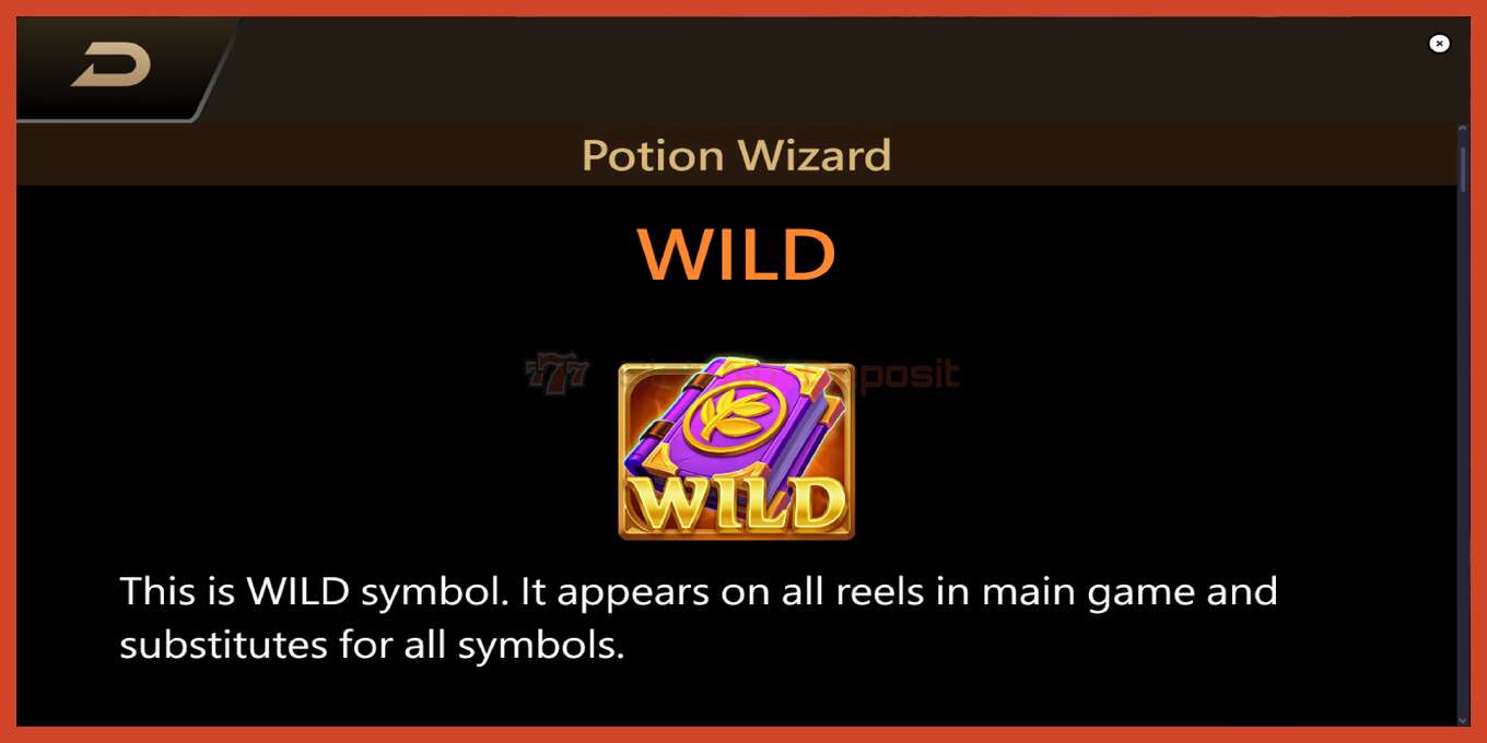 Slot තිර රුවක්: Potion Wizard තැන්පතු නැත, අංකය - 5