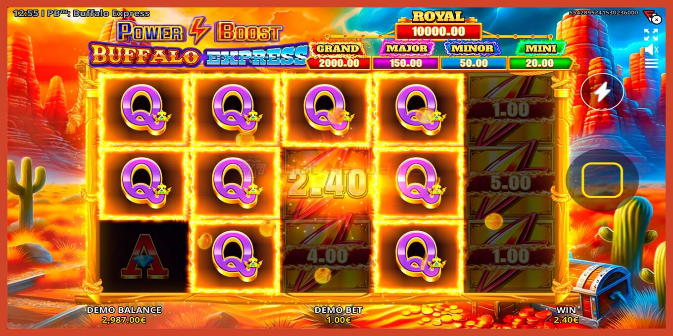 Slot screenshot: Power Boost: Buffalo Express no deposit, number - 4