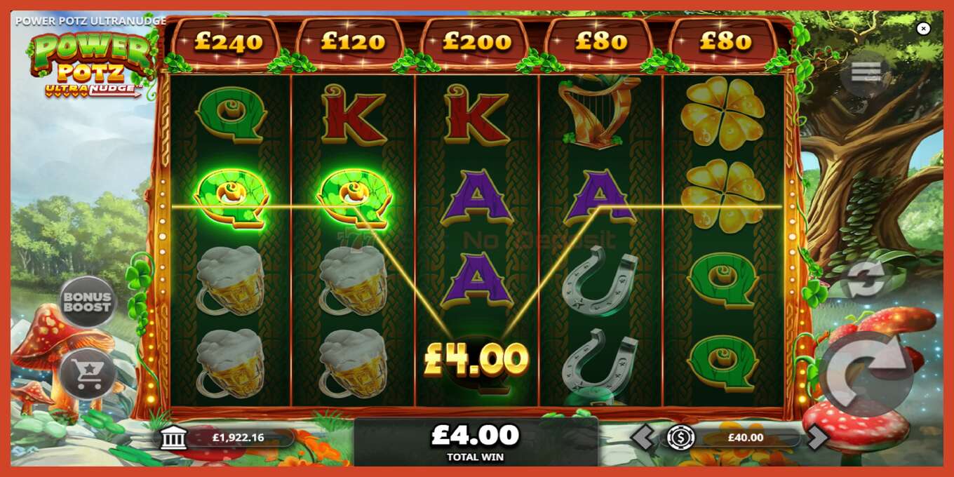 Slot screenshot: Power Potz Ultranudge no deposit, number - 3