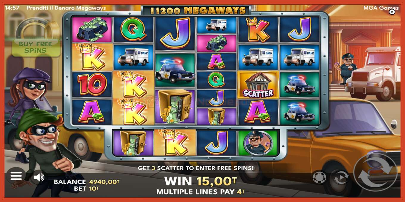 Slot screenshot: Prenditi il Denaro Megaways no deposit, number - 3