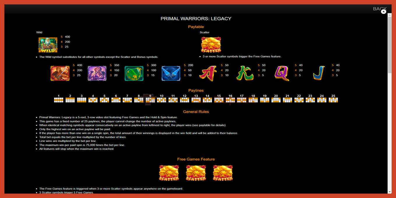 រូបថតអេក្រង់រន្ធ: Primal Warriors: Legacy គ្មានប្រាក់កក់, លេខ - 7