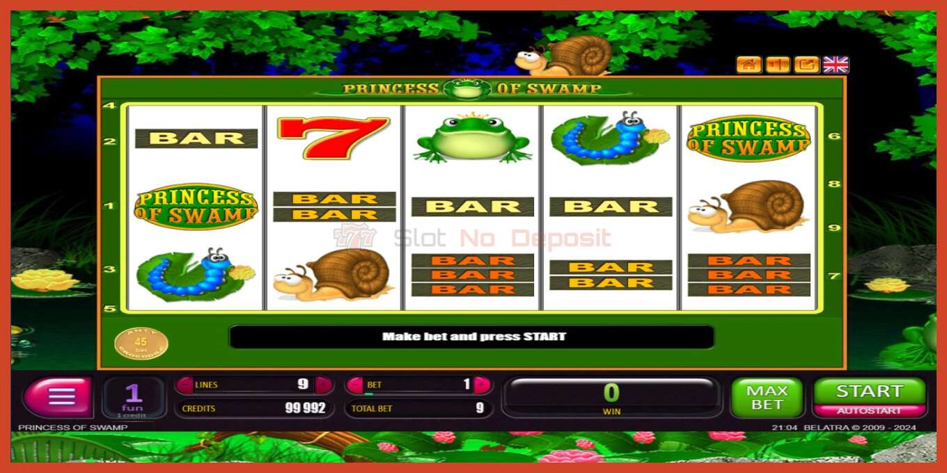 Slot screenshot: Princess of Swamp no deposit, number - 1