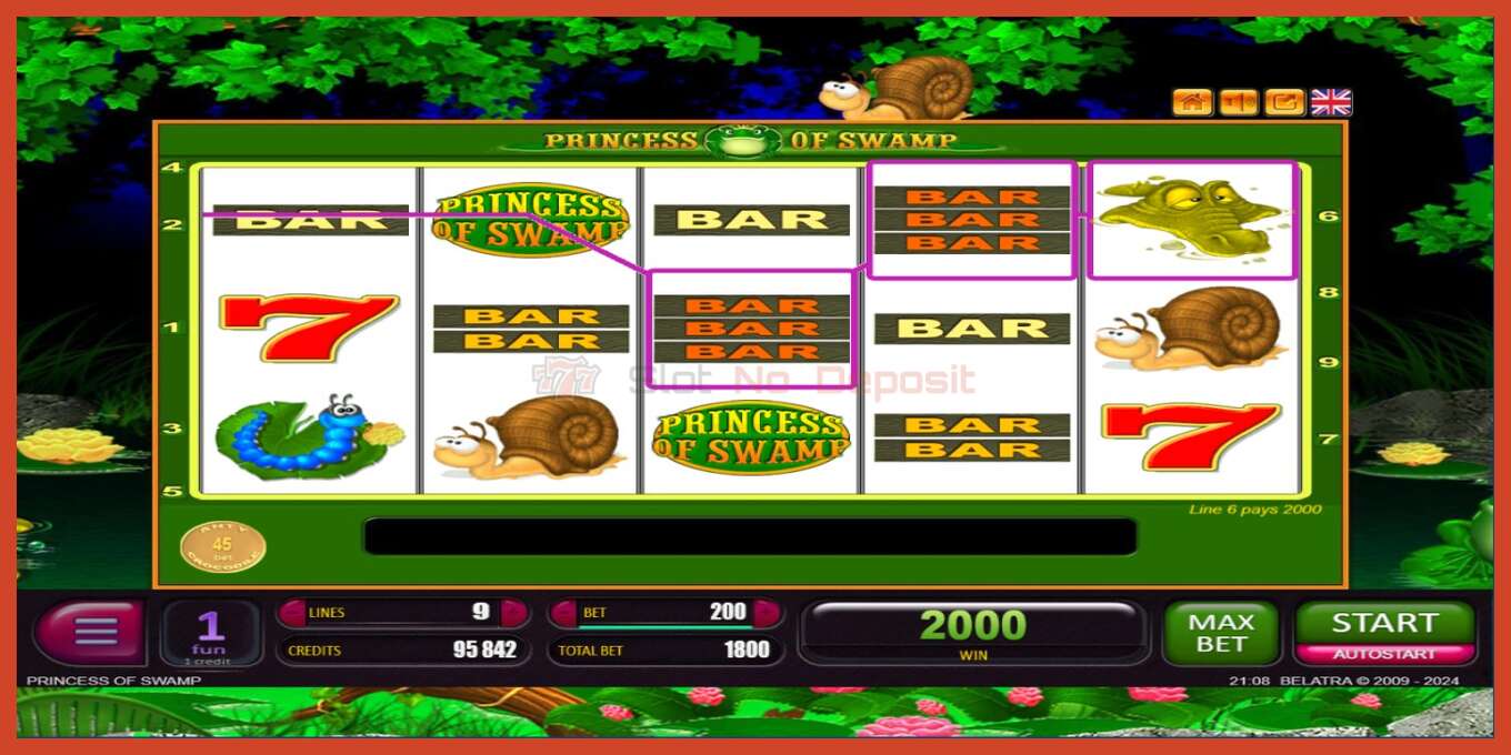 Slot screenshot: Princess of Swamp no deposit, number - 4