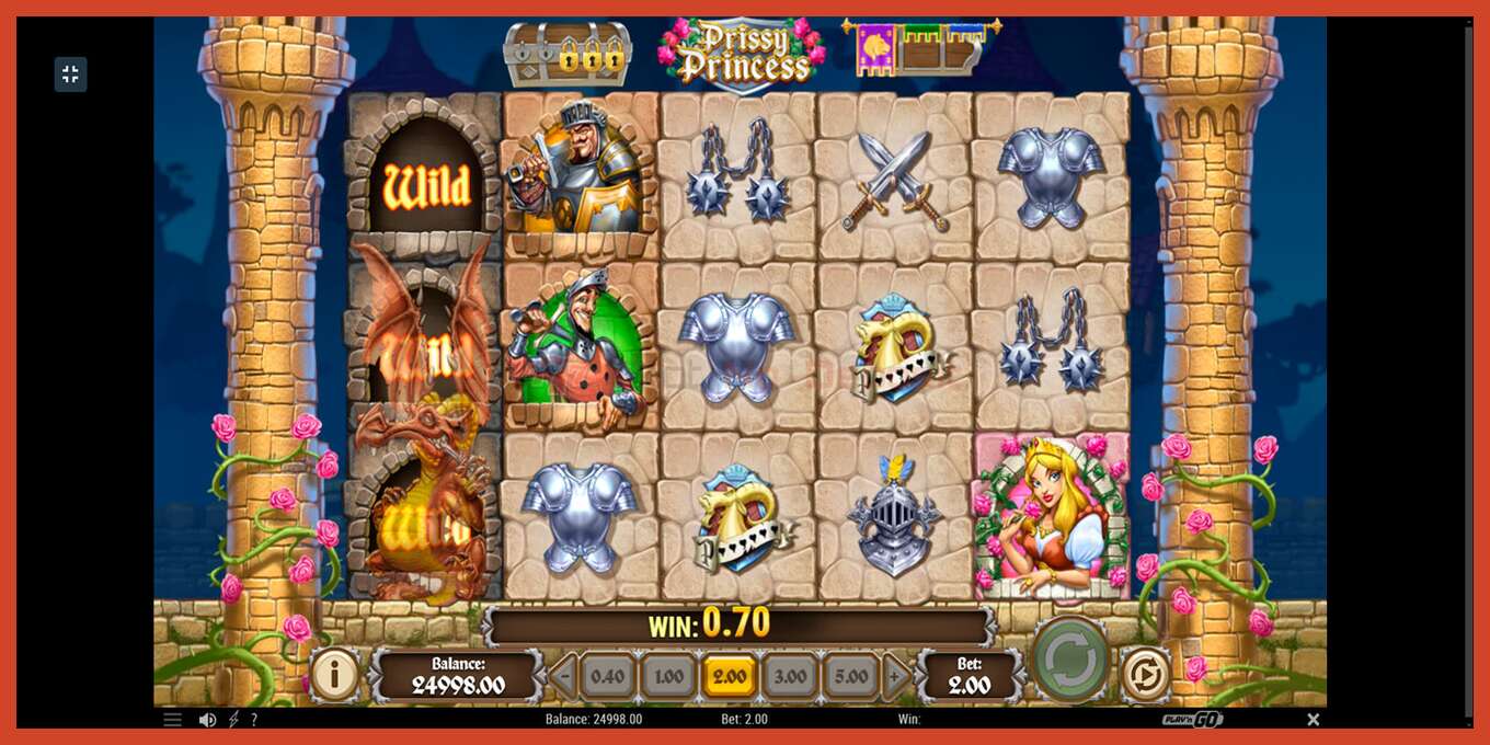 Slot screenshot: Prissy Princess no deposit, number - 2