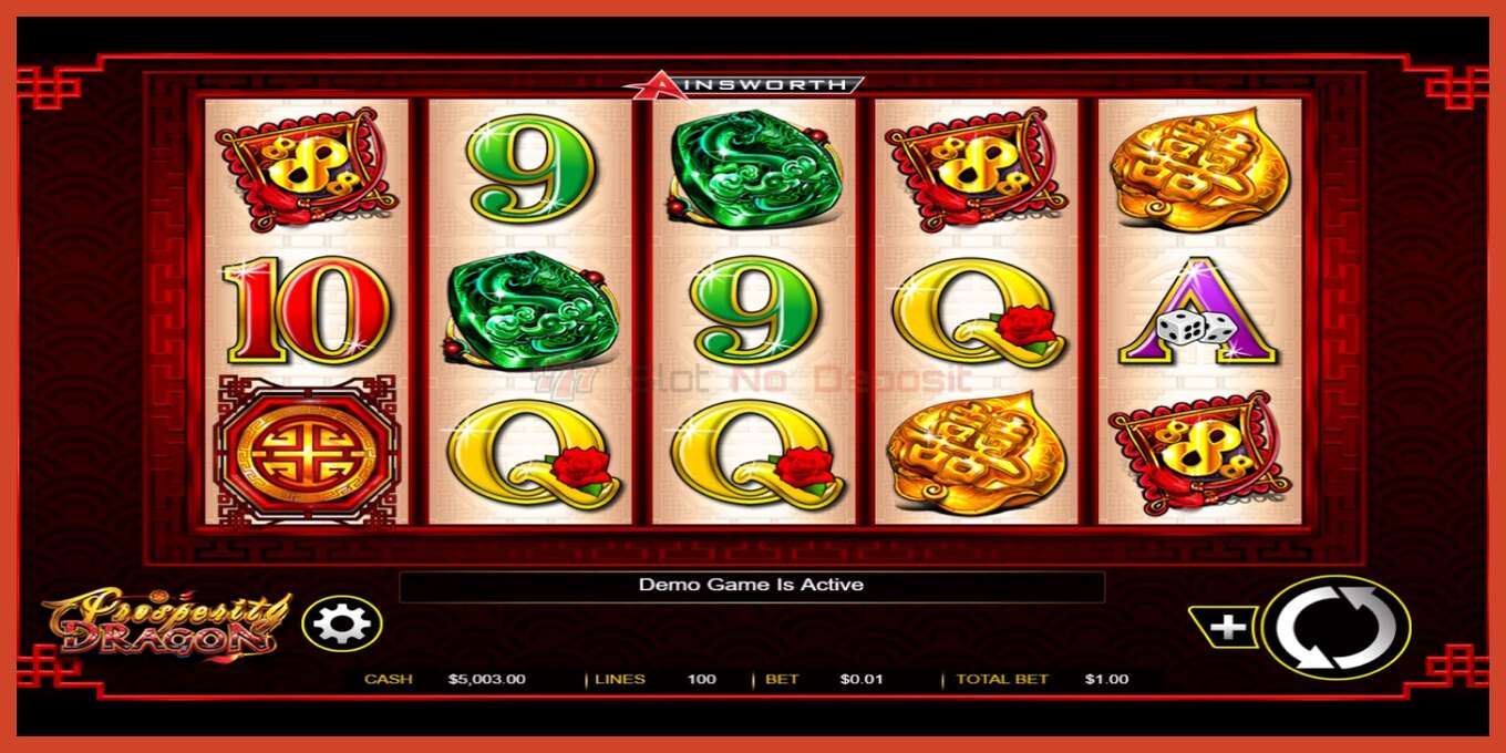 Slot screenshot: Prosperity Dragon no deposit, number - 1