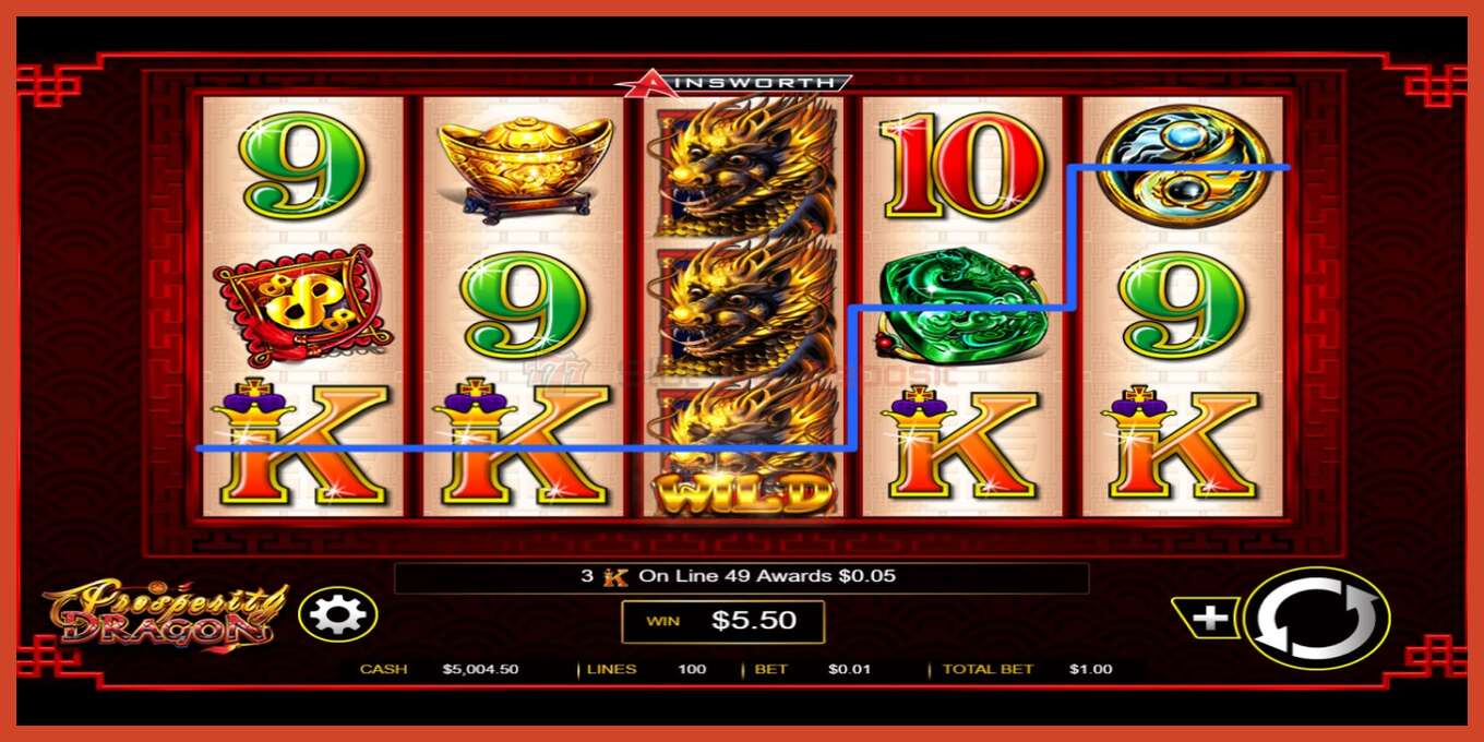 Slot screenshot: Prosperity Dragon no deposit, number - 2