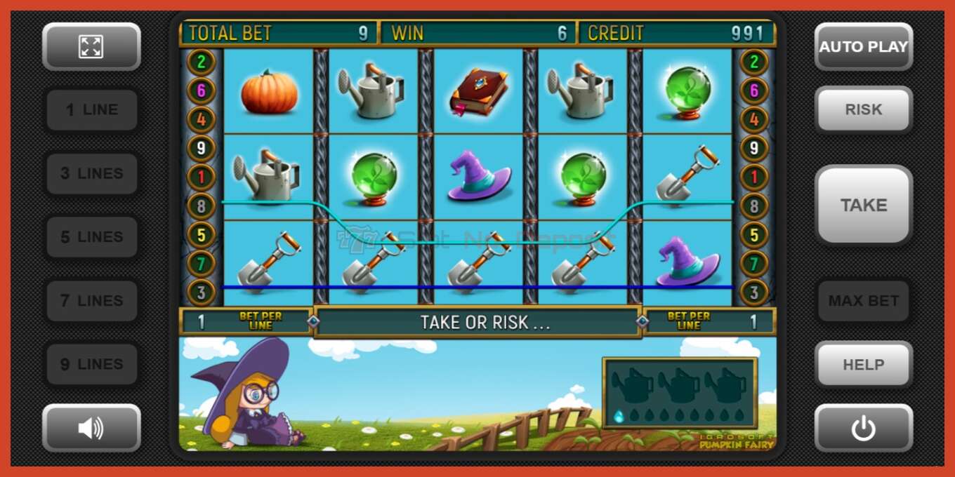 Slot screenshot: Pumpkin Fairy no deposit, number - 1