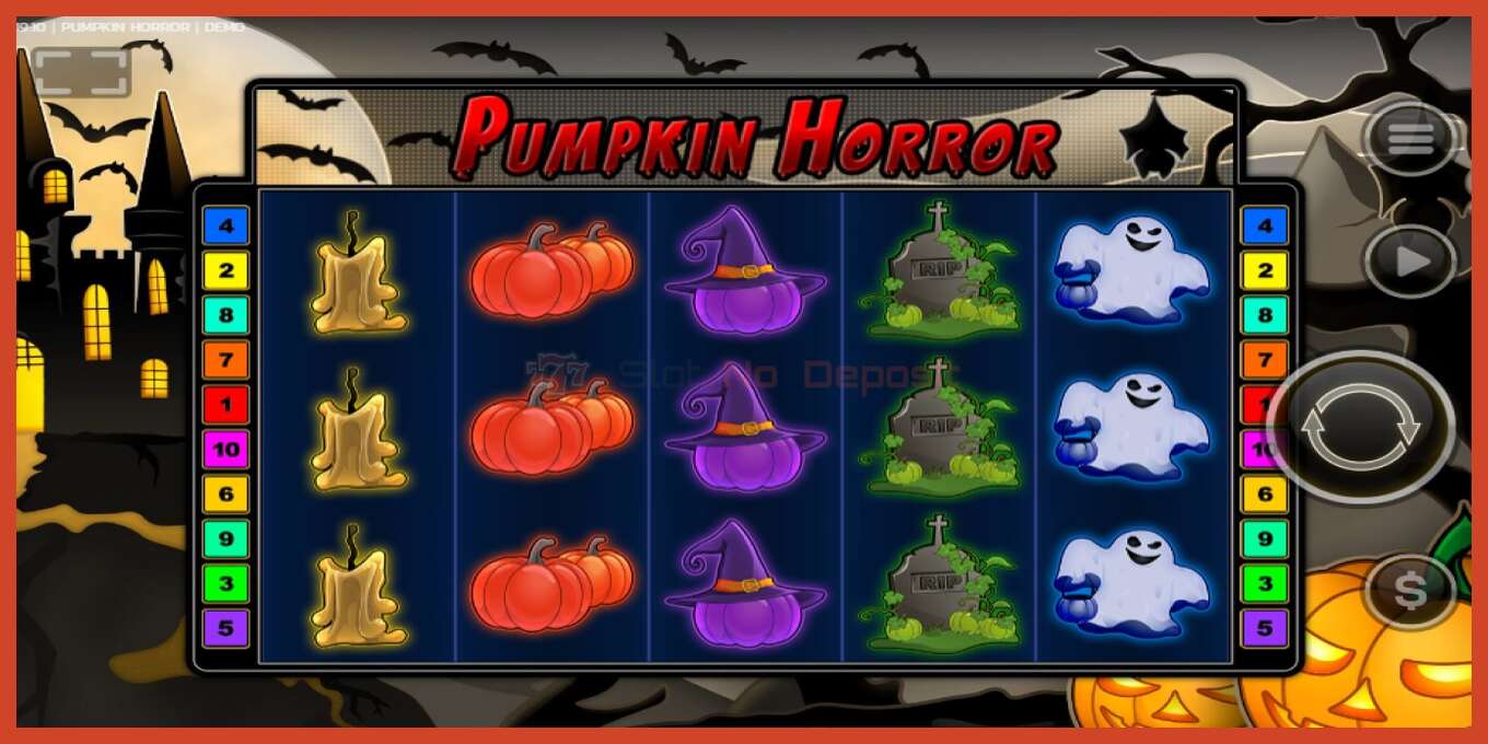 Slot screenshot: Pumpkin Horror no deposit, number - 1