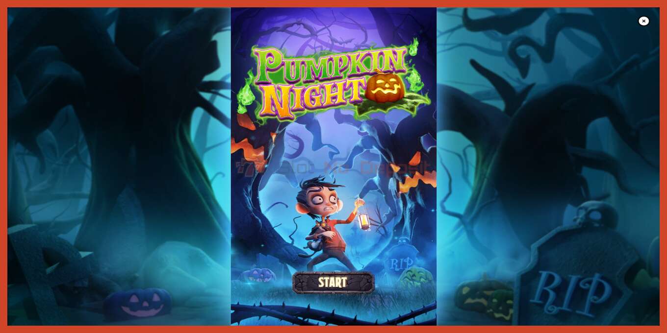 Slot screenshot: Pumpkin Night no deposit, number - 1