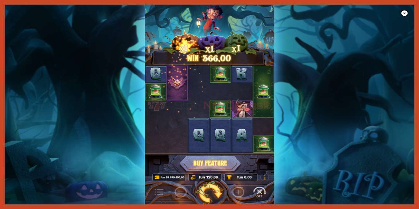 Slot screenshot: Pumpkin Night no deposit, number - 3