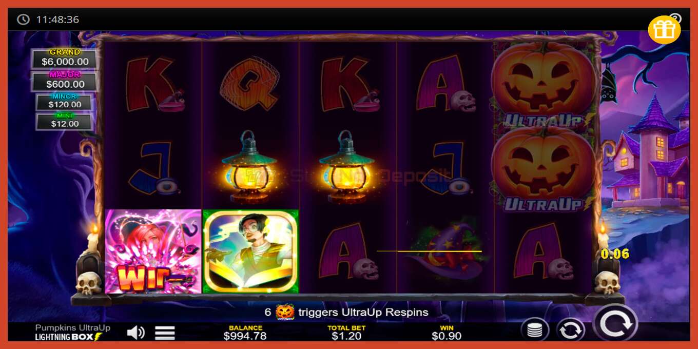 ภาพหน้าจอของสล็อต: Pumpkins UltraUp ไม่มีเงินฝาก, ตัวเลข - 3