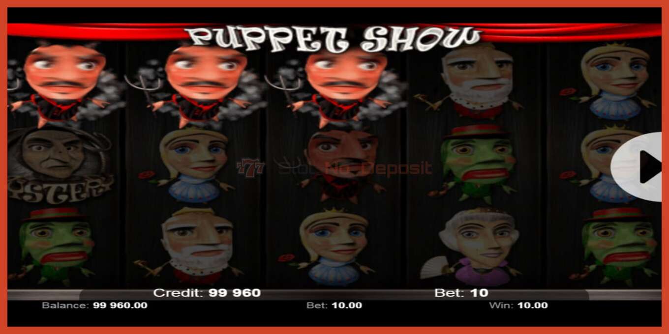 Slot screenshot: Puppet Show no deposit, number - 3