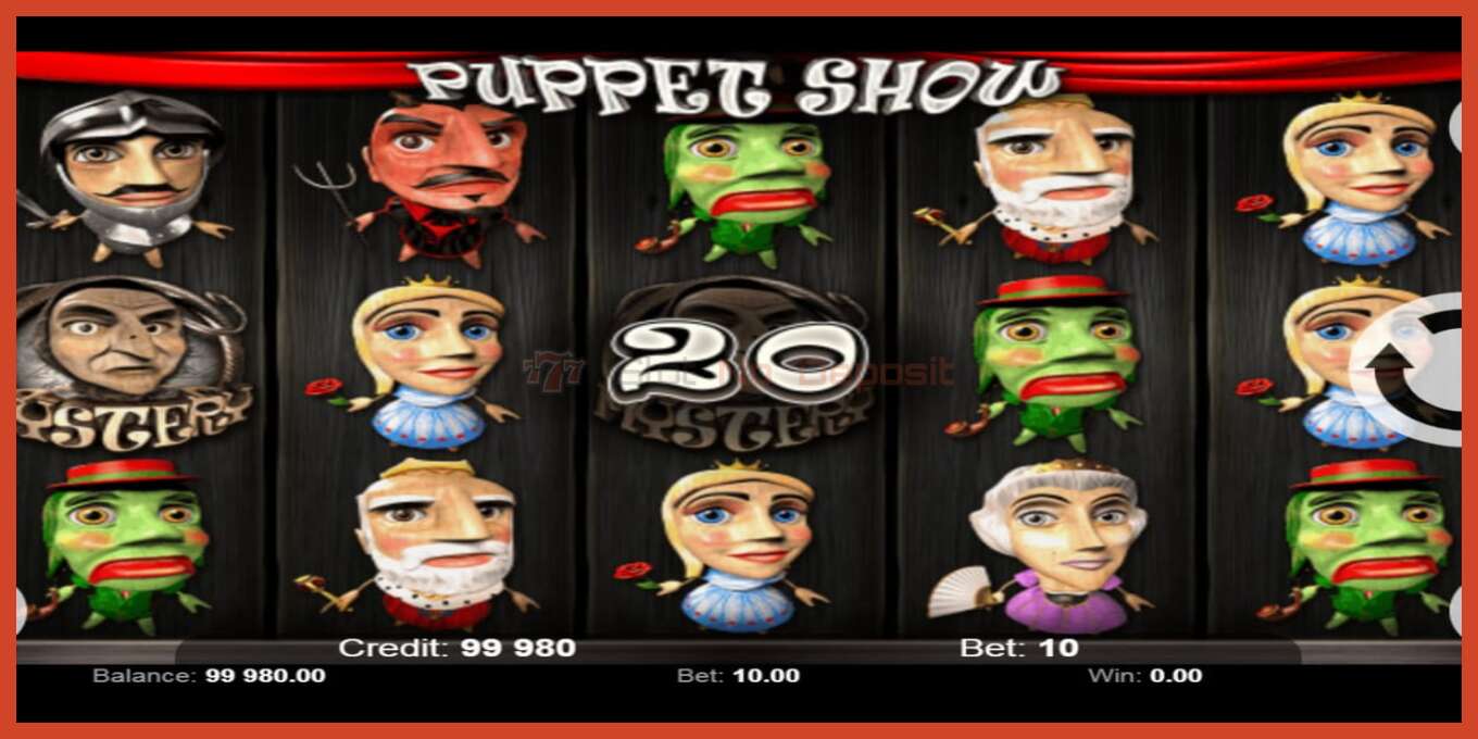 Slot screenshot: Puppet Show no deposit, number - 4