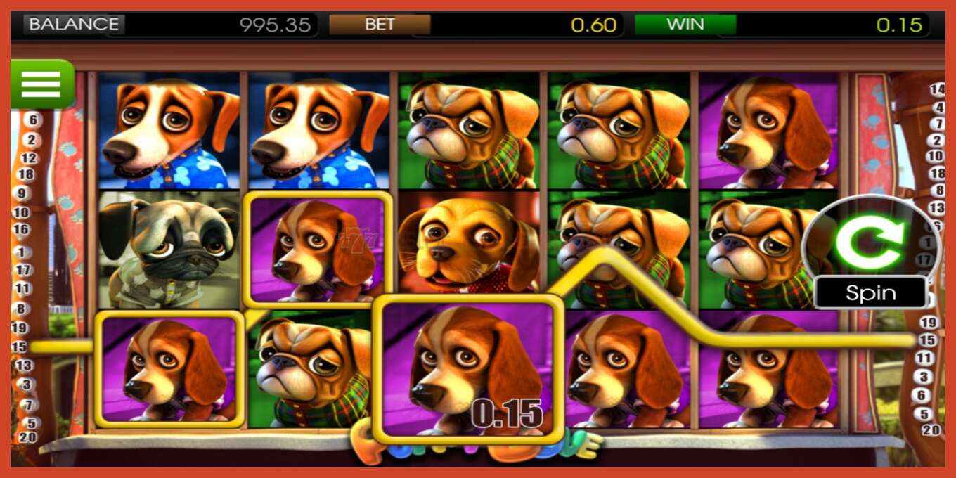 Slot screenshot: Puppy Love no deposit, number - 2