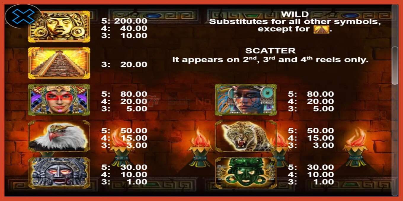 Slot screenshot: Pyramid of Gold no deposit, number - 3