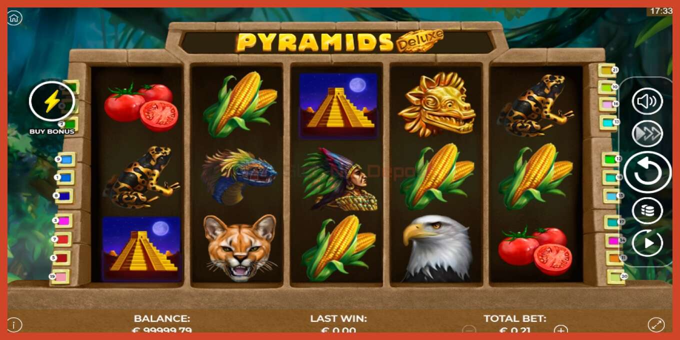 Slot screenshot: Pyramids Deluxe no deposit, number - 2