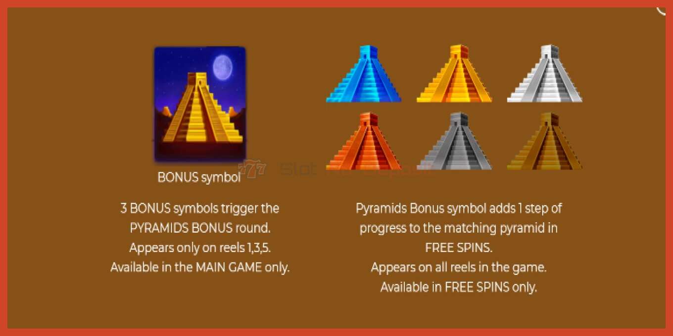 Slot screenshot: Pyramids Deluxe no deposit, number - 5