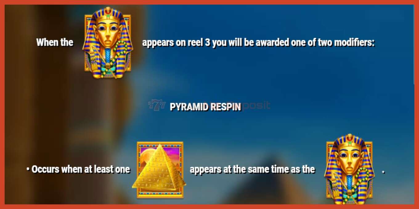 Slot screenshot: Pyramids of Luxor no deposit, number - 4